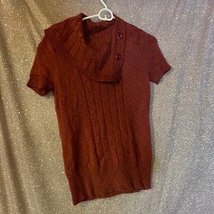 Short Sleeve Sweater Shirt